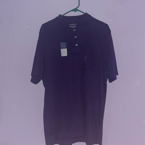 Large Croft&Barrow purple mens Polo-T